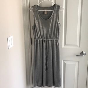 Metallic Dolan tie dress